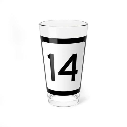 WV-14 (Virginia) (Road Sign) Pint Glass 16oz 16oz - Go Mug Yourself