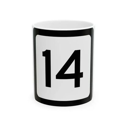 WV-14 (Virginia) (Road Sign) White Coffee Mug 11oz - Go Mug Yourself