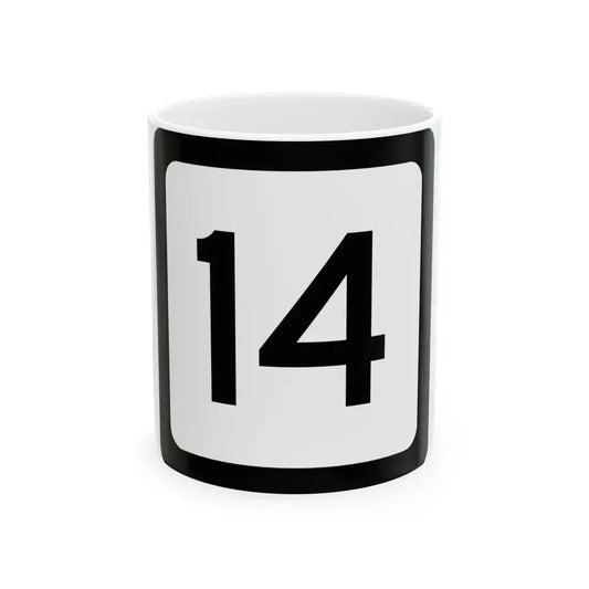 WV-14 (Virginia) (Road Sign) White Coffee Mug 11oz - Go Mug Yourself