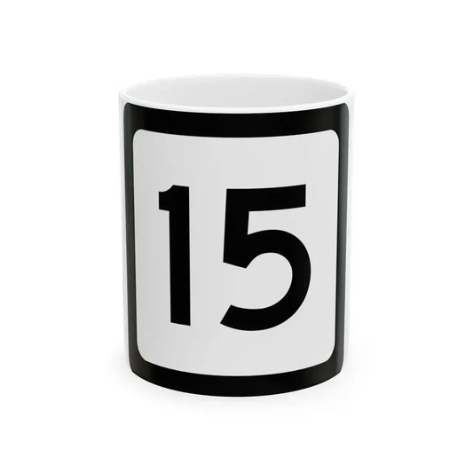 WV-15 (Virginia) (Road Sign) White Coffee Mug 11oz - Go Mug Yourself