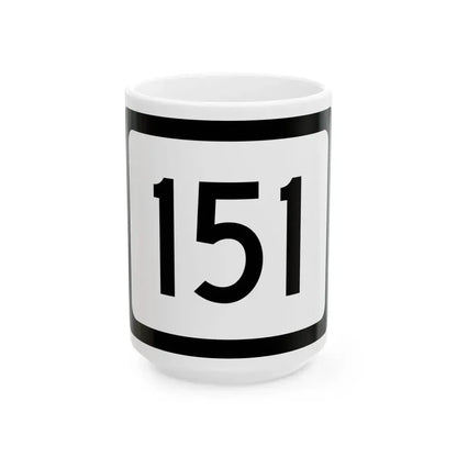 WV-151 (Virginia) (Road Sign) White Coffee Mug 15oz - Go Mug Yourself