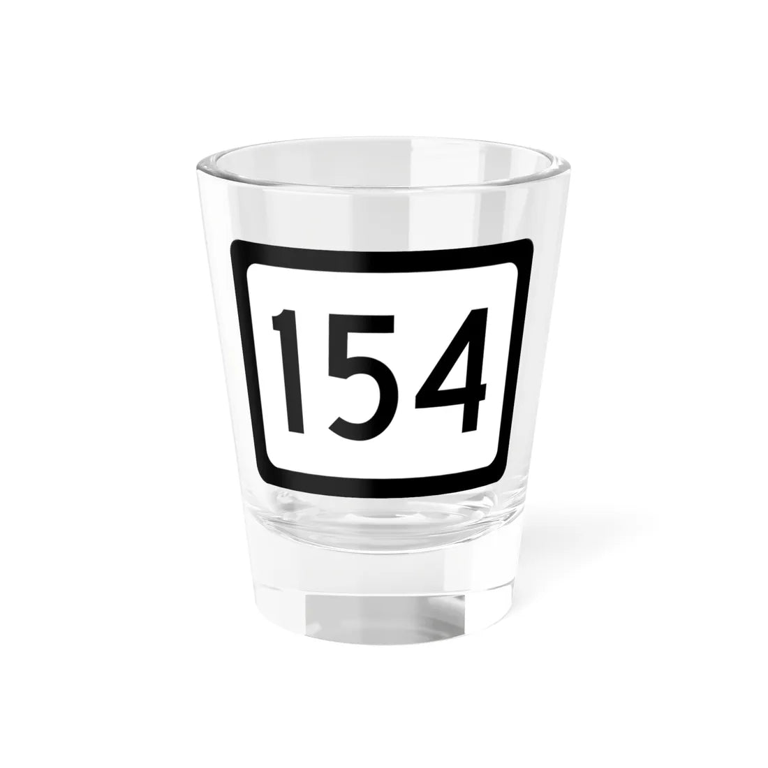 WV-154 (Virginia) (Road Sign) Shot Glass 1.5oz 1.5oz - Go Mug Yourself