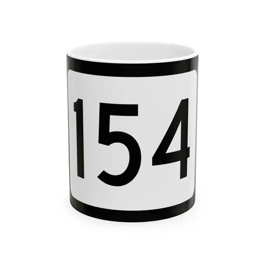 WV-154 (Virginia) (Road Sign) White Coffee Mug 11oz - Go Mug Yourself