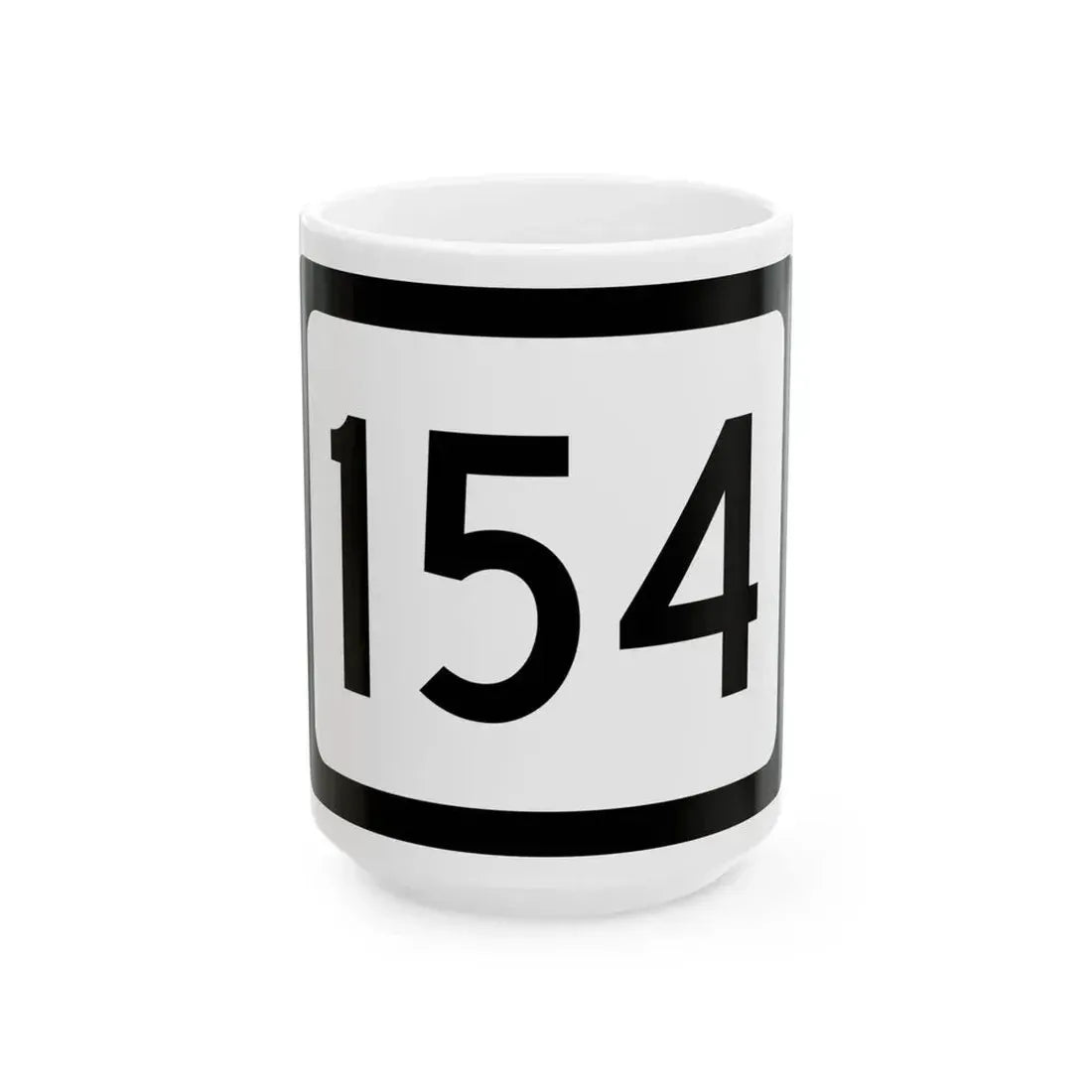 WV-154 (Virginia) (Road Sign) White Coffee Mug 15oz - Go Mug Yourself
