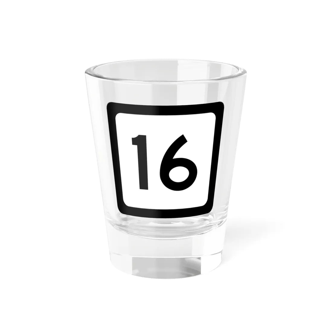 WV-16 (Virginia) (Road Sign) Shot Glass 1.5oz 1.5oz - Go Mug Yourself