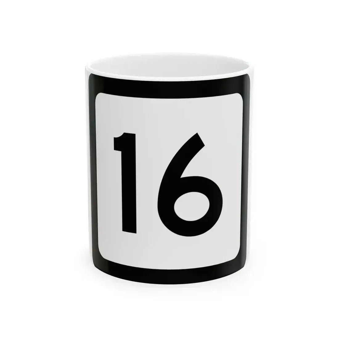 WV-16 (Virginia) (Road Sign) White Coffee Mug 11oz - Go Mug Yourself
