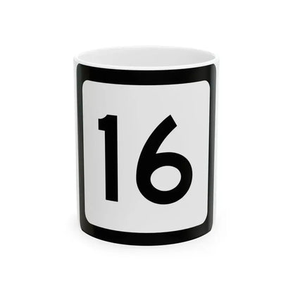 WV-16 (Virginia) (Road Sign) White Coffee Mug 11oz - Go Mug Yourself