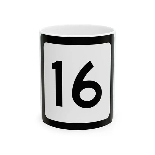 WV-16 (Virginia) (Road Sign) White Coffee Mug 11oz - Go Mug Yourself