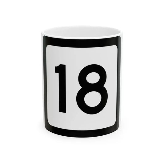 WV-18 (Virginia) (Road Sign) White Coffee Mug 11oz - Go Mug Yourself