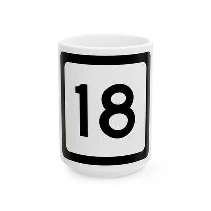 WV-18 (Virginia) (Road Sign) White Coffee Mug 15oz - Go Mug Yourself