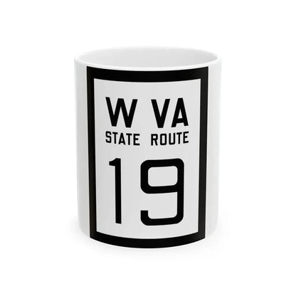 WV-19 1922 (Virginia) (Road Sign) White Coffee Mug 11oz - Go Mug Yourself