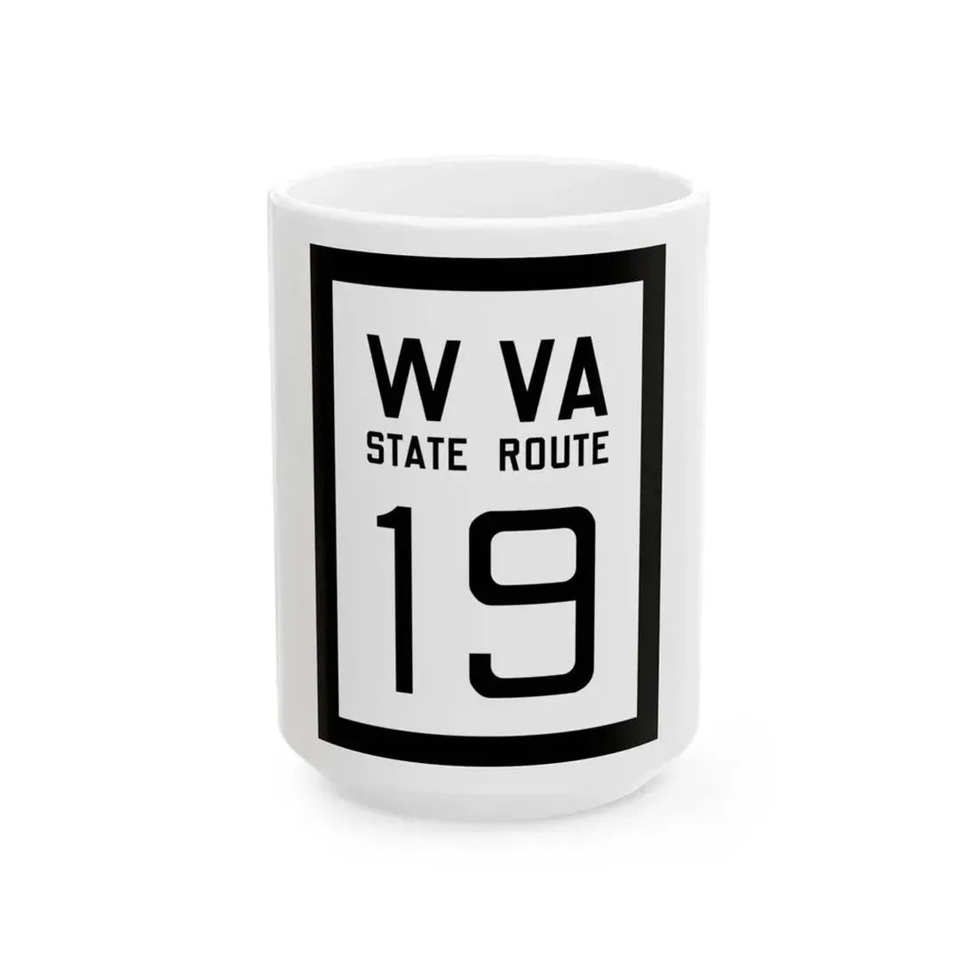 WV-19 1922 (Virginia) (Road Sign) White Coffee Mug 15oz - Go Mug Yourself