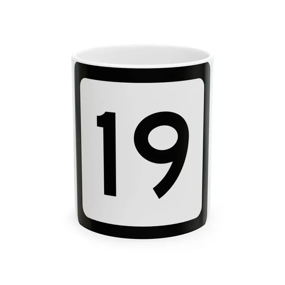 WV-19 (Virginia) (Road Sign) White Coffee Mug 11oz - Go Mug Yourself