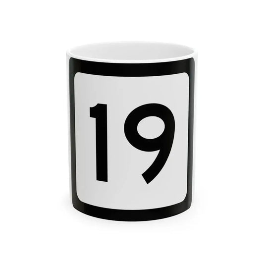 WV-19 (Virginia) (Road Sign) White Coffee Mug 11oz - Go Mug Yourself