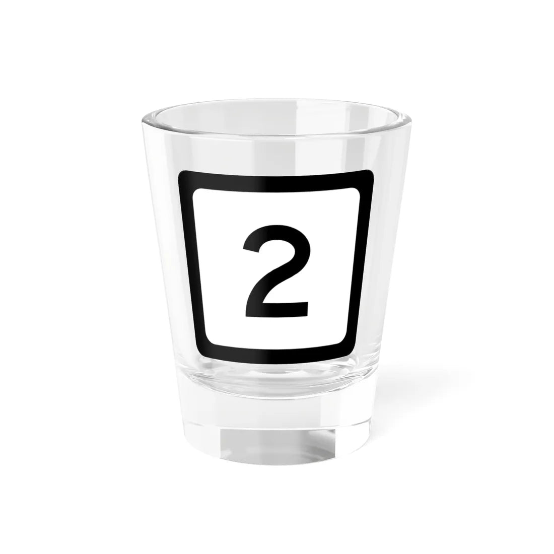 WV-2 (Virginia) (Road Sign) Shot Glass 1.5oz 1.5oz - Go Mug Yourself