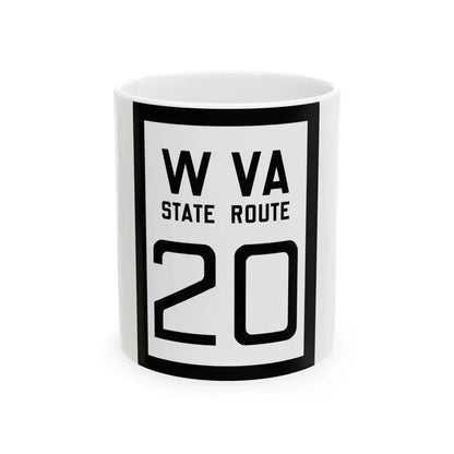 WV-20 1922 (Virginia) (Road Sign) White Coffee Mug 11oz - Go Mug Yourself