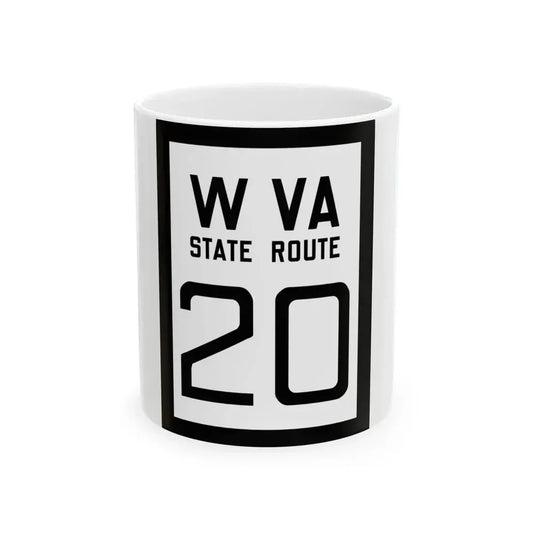 WV-20 1922 (Virginia) (Road Sign) White Coffee Mug 11oz - Go Mug Yourself