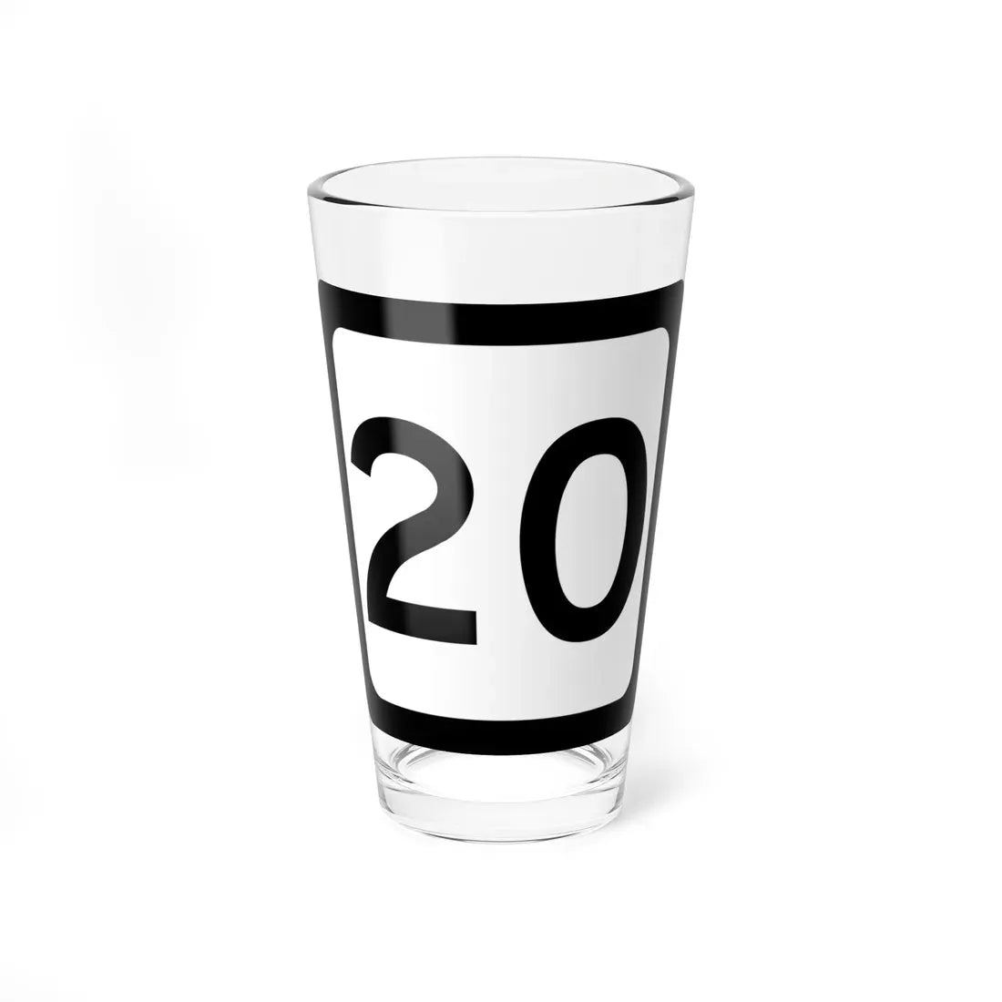 WV-20 (Virginia) (Road Sign) Pint Glass 16oz 16oz - Go Mug Yourself