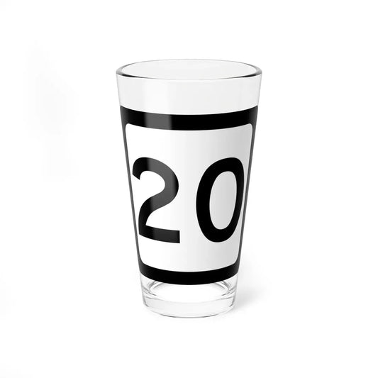 WV-20 (Virginia) (Road Sign) Pint Glass 16oz 16oz - Go Mug Yourself