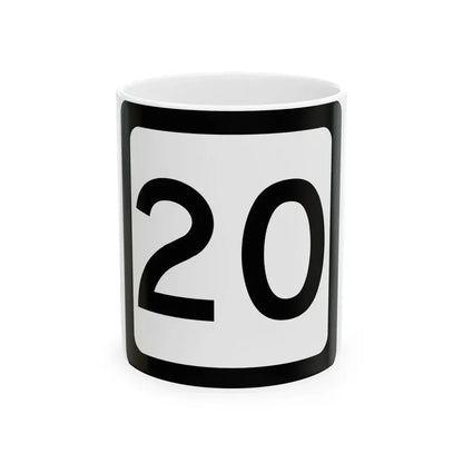 WV-20 (Virginia) (Road Sign) White Coffee Mug 11oz - Go Mug Yourself