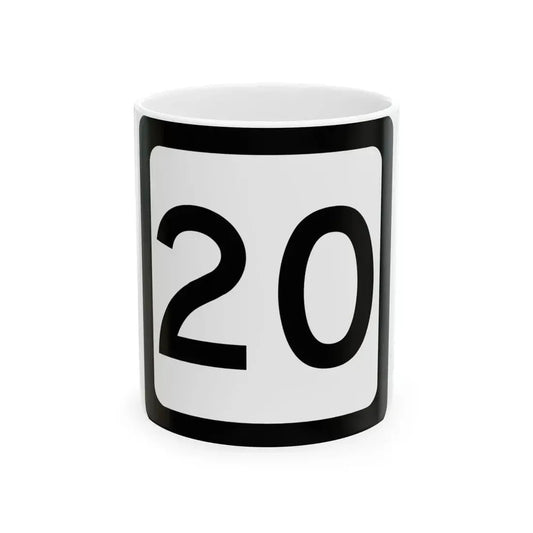 WV-20 (Virginia) (Road Sign) White Coffee Mug 11oz - Go Mug Yourself