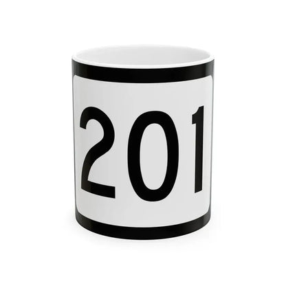 WV-201 (Virginia) (Road Sign) White Coffee Mug 11oz - Go Mug Yourself