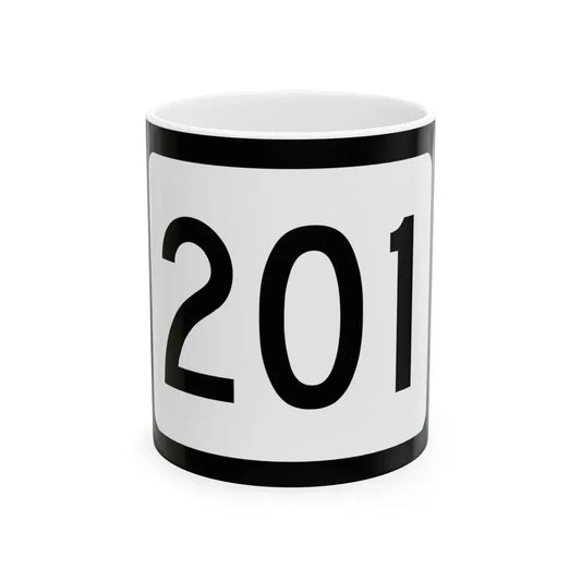 WV-201 (Virginia) (Road Sign) White Coffee Mug 11oz - Go Mug Yourself