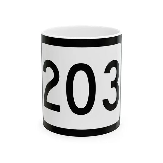 WV-203 (Virginia) (Road Sign) White Coffee Mug 11oz - Go Mug Yourself