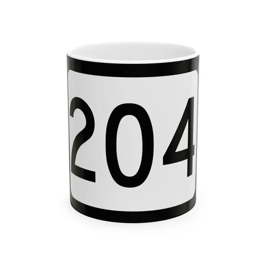 WV-204 (Virginia) (Road Sign) White Coffee Mug 11oz - Go Mug Yourself