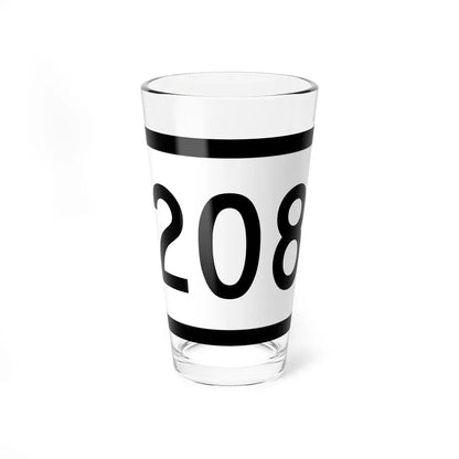 WV-208 (Virginia) (Road Sign) Pint Glass 16oz 16oz - Go Mug Yourself