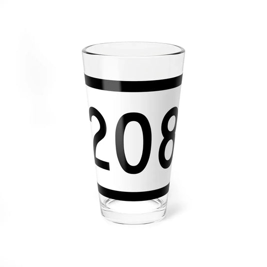 WV-208 (Virginia) (Road Sign) Pint Glass 16oz 16oz - Go Mug Yourself