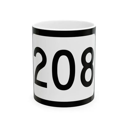 WV-208 (Virginia) (Road Sign) White Coffee Mug 11oz - Go Mug Yourself