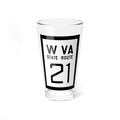 WV-21 1922 (Virginia) (Road Sign) Pint Glass 16oz 16oz - Go Mug Yourself