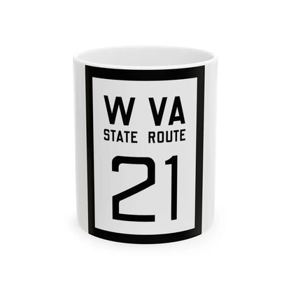WV-21 1922 (Virginia) (Road Sign) White Coffee Mug 11oz - Go Mug Yourself