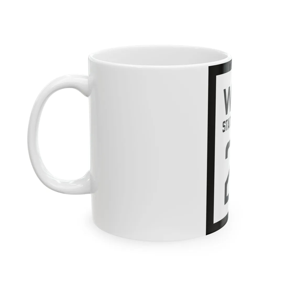 WV-21 1922 (Virginia) (Road Sign) White Coffee Mug - Go Mug Yourself