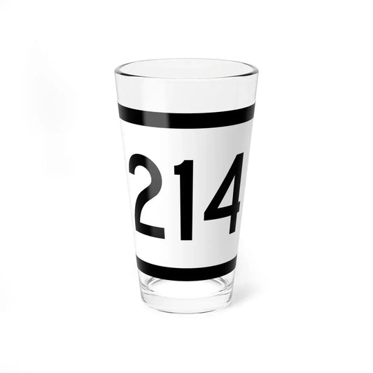WV-214 (Virginia) (Road Sign) Pint Glass 16oz 16oz - Go Mug Yourself