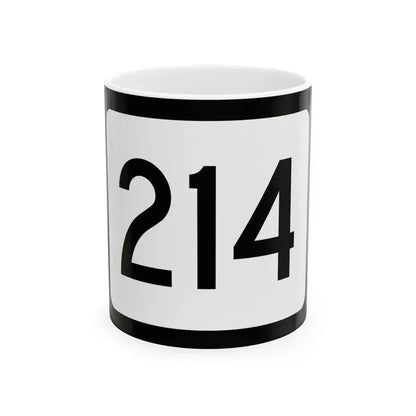 WV-214 (Virginia) (Road Sign) White Coffee Mug 11oz - Go Mug Yourself