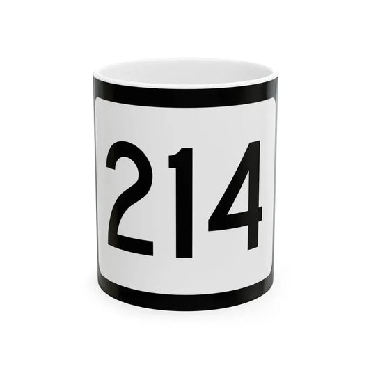 WV-214 (Virginia) (Road Sign) White Coffee Mug 11oz - Go Mug Yourself