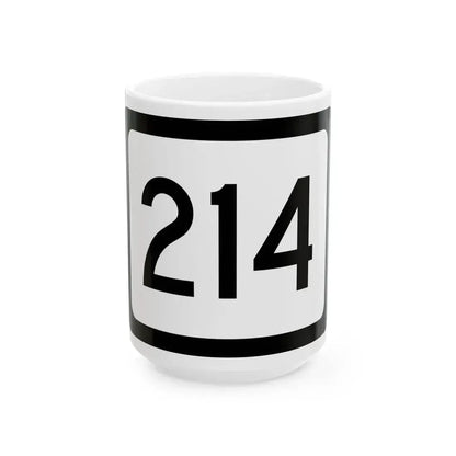 WV-214 (Virginia) (Road Sign) White Coffee Mug 15oz - Go Mug Yourself