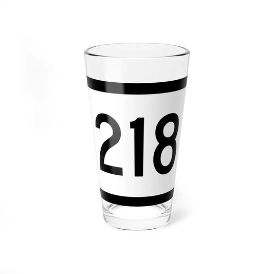 WV-218 (Virginia) (Road Sign) Pint Glass 16oz 16oz - Go Mug Yourself