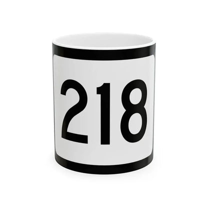 WV-218 (Virginia) (Road Sign) White Coffee Mug 11oz - Go Mug Yourself