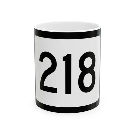 WV-218 (Virginia) (Road Sign) White Coffee Mug 11oz - Go Mug Yourself