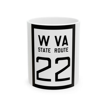 WV-22 1922 (Virginia) (Road Sign) White Coffee Mug 11oz - Go Mug Yourself