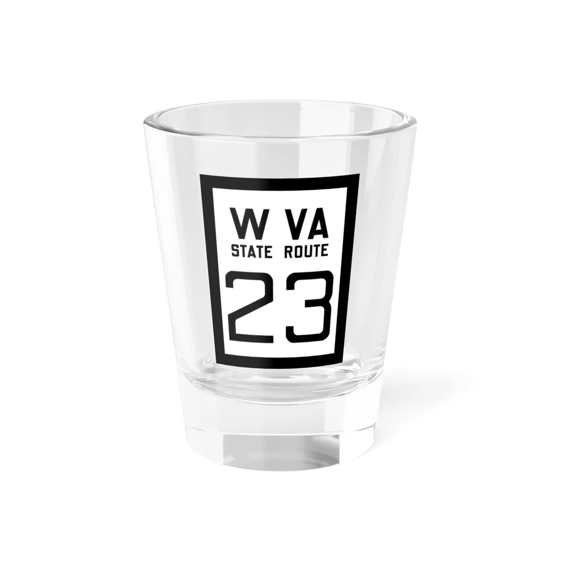 WV-23 1922 (Virginia) (Road Sign) Shot Glass 1.5oz 1.5oz - Go Mug Yourself