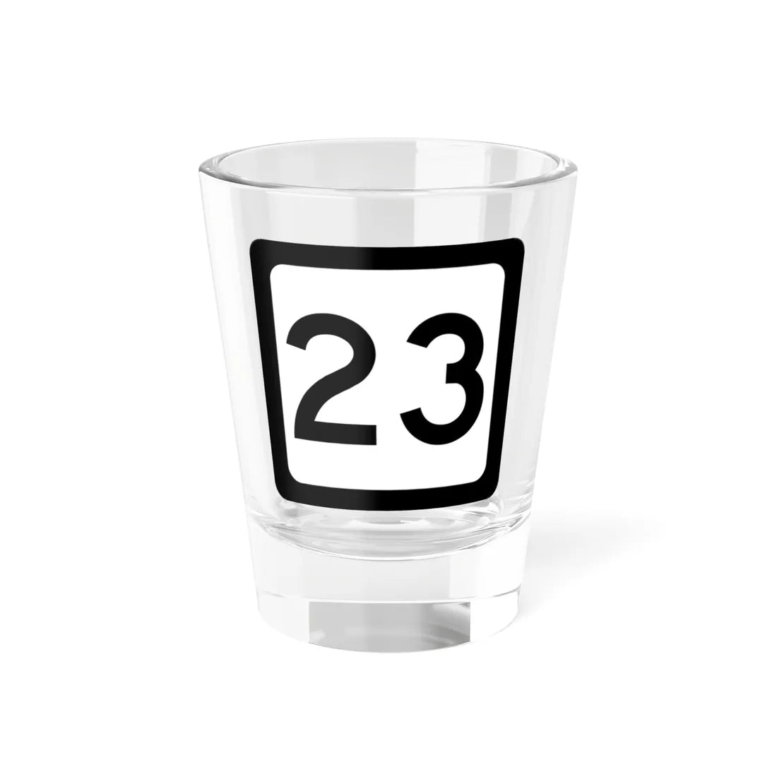 WV-23 (Virginia) (Road Sign) Shot Glass 1.5oz 1.5oz - Go Mug Yourself