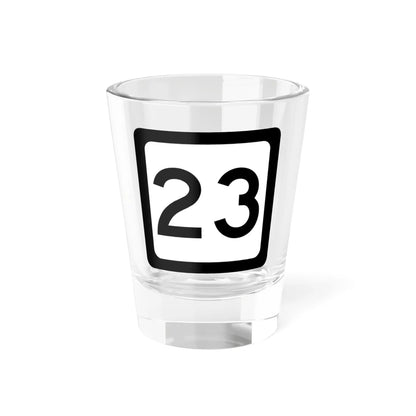 WV-23 (Virginia) (Road Sign) Shot Glass 1.5oz 1.5oz - Go Mug Yourself