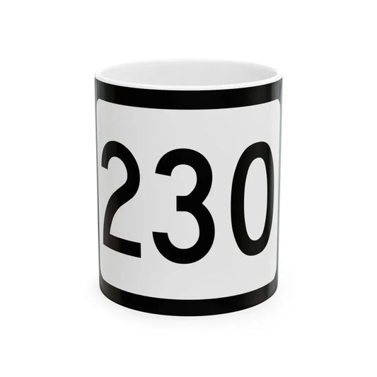 WV-230 (Virginia) (Road Sign) White Coffee Mug 11oz - Go Mug Yourself