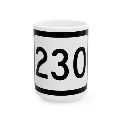 WV-230 (Virginia) (Road Sign) White Coffee Mug 15oz - Go Mug Yourself