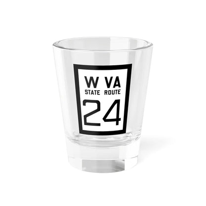 WV-24 1922 (Virginia) (Road Sign) Shot Glass 1.5oz 1.5oz - Go Mug Yourself