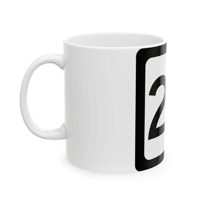 WV-24 (Virginia) (Road Sign) White Coffee Mug - Go Mug Yourself